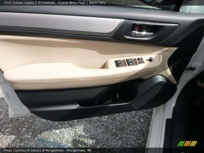 Crystal White Pearl / Warm Ivory 2015 Subaru Legacy 2.5i Premium