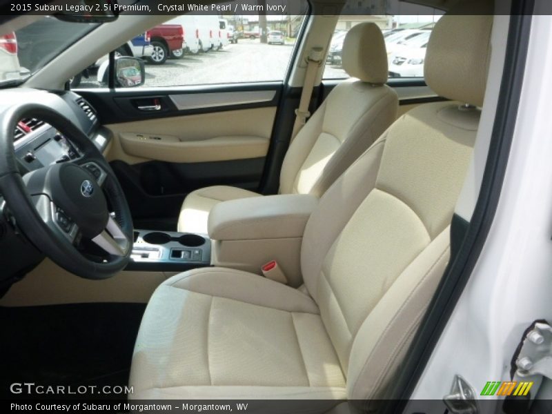 Crystal White Pearl / Warm Ivory 2015 Subaru Legacy 2.5i Premium