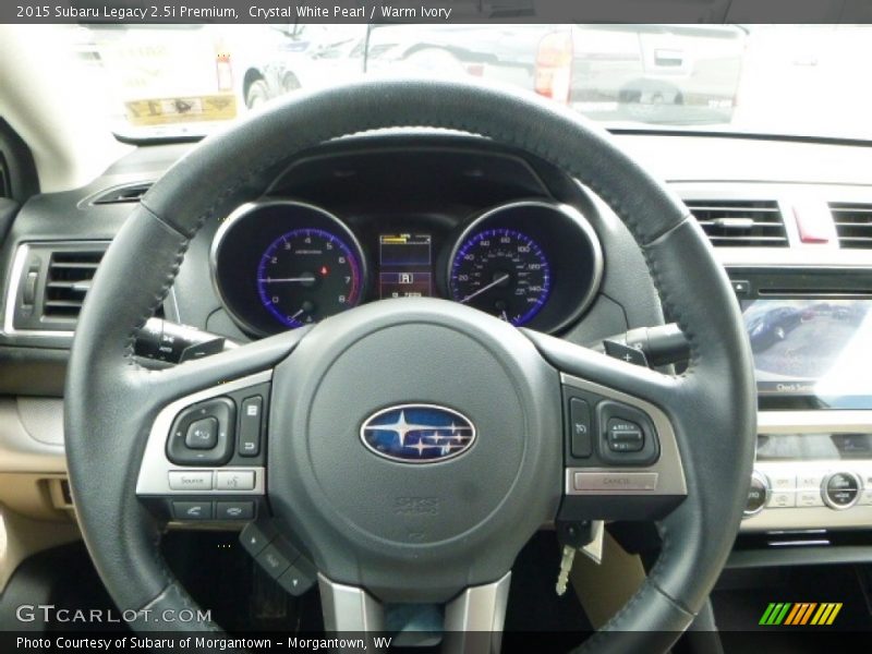 Crystal White Pearl / Warm Ivory 2015 Subaru Legacy 2.5i Premium