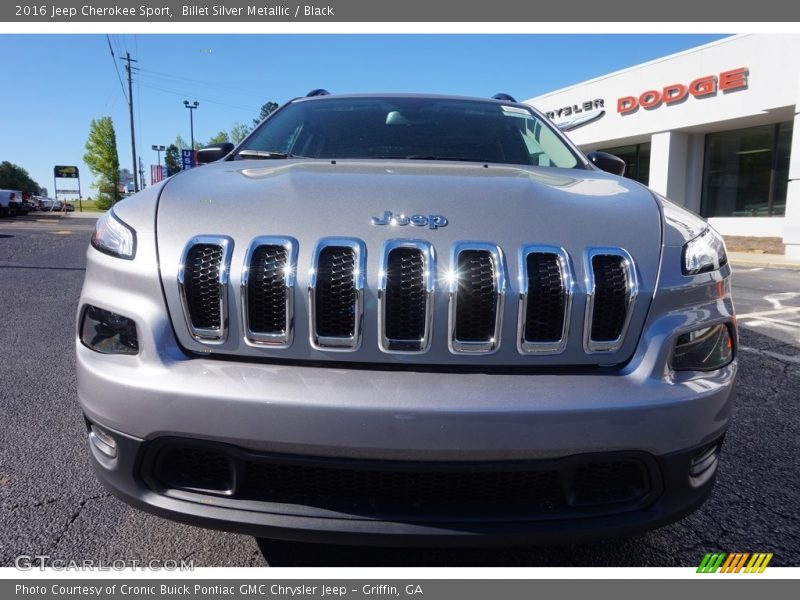Billet Silver Metallic / Black 2016 Jeep Cherokee Sport