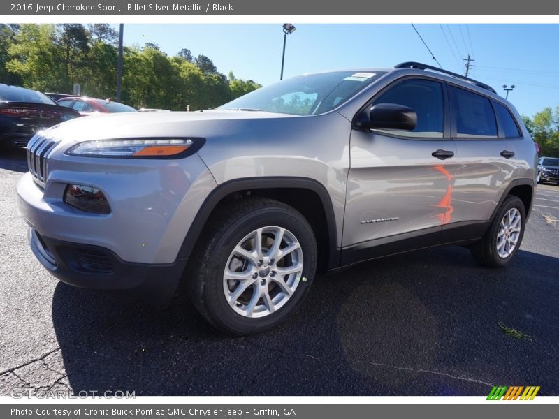 Billet Silver Metallic / Black 2016 Jeep Cherokee Sport