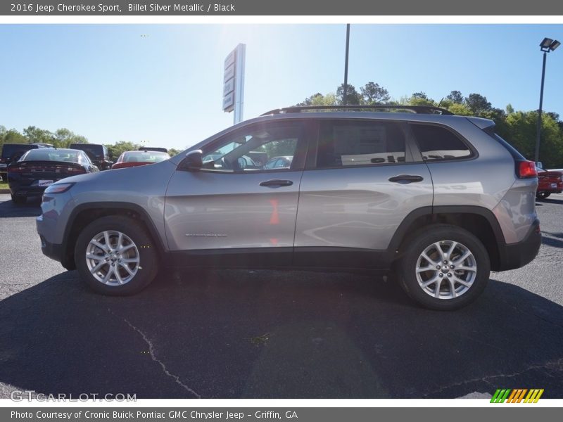 Billet Silver Metallic / Black 2016 Jeep Cherokee Sport
