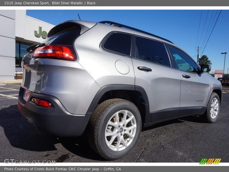 Billet Silver Metallic / Black 2016 Jeep Cherokee Sport