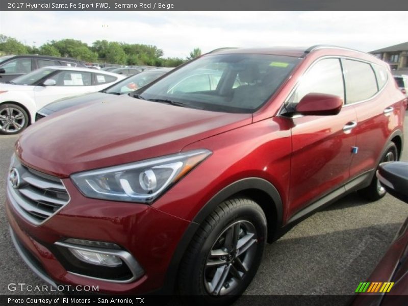 Front 3/4 View of 2017 Santa Fe Sport FWD