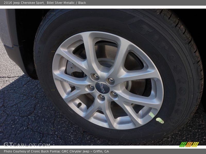 Billet Silver Metallic / Black 2016 Jeep Cherokee Sport