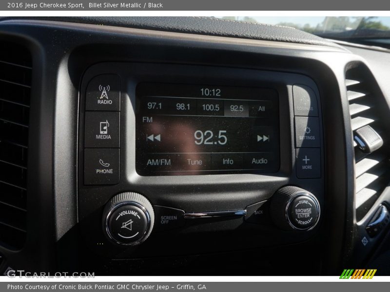 Billet Silver Metallic / Black 2016 Jeep Cherokee Sport