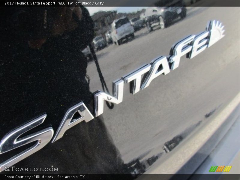 Twilight Black / Gray 2017 Hyundai Santa Fe Sport FWD