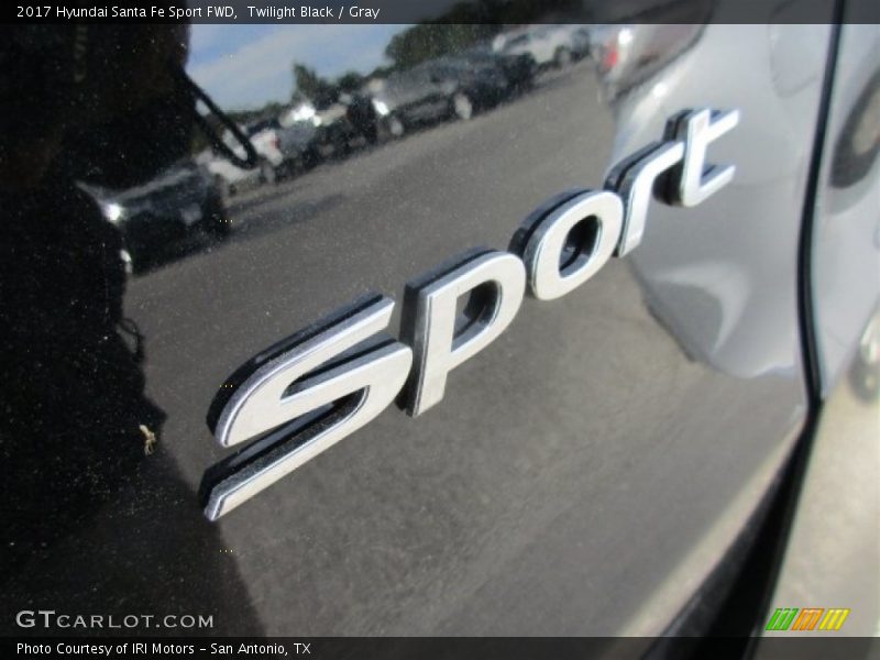 Twilight Black / Gray 2017 Hyundai Santa Fe Sport FWD