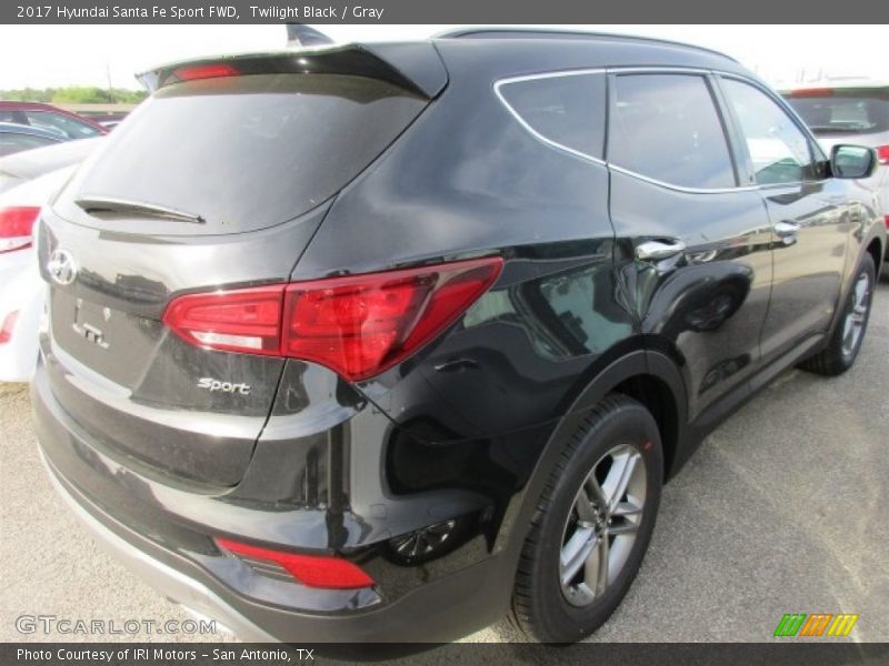 Twilight Black / Gray 2017 Hyundai Santa Fe Sport FWD