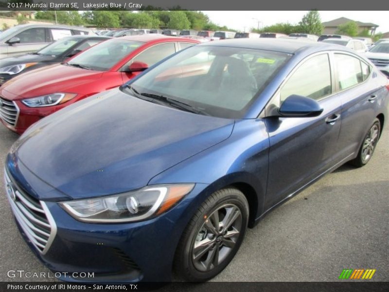 Lakeside Blue / Gray 2017 Hyundai Elantra SE