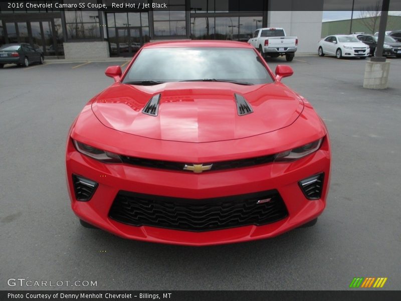 Red Hot / Jet Black 2016 Chevrolet Camaro SS Coupe