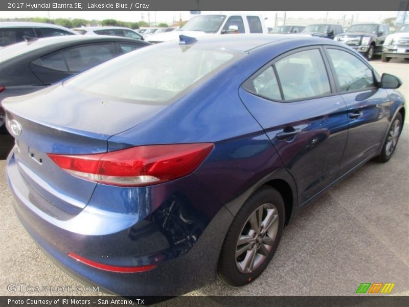 Lakeside Blue / Gray 2017 Hyundai Elantra SE