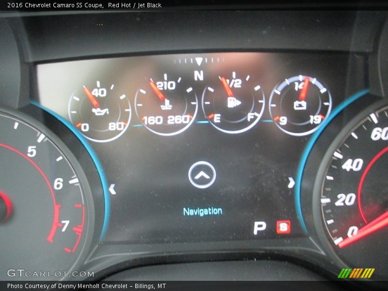 Red Hot / Jet Black 2016 Chevrolet Camaro SS Coupe