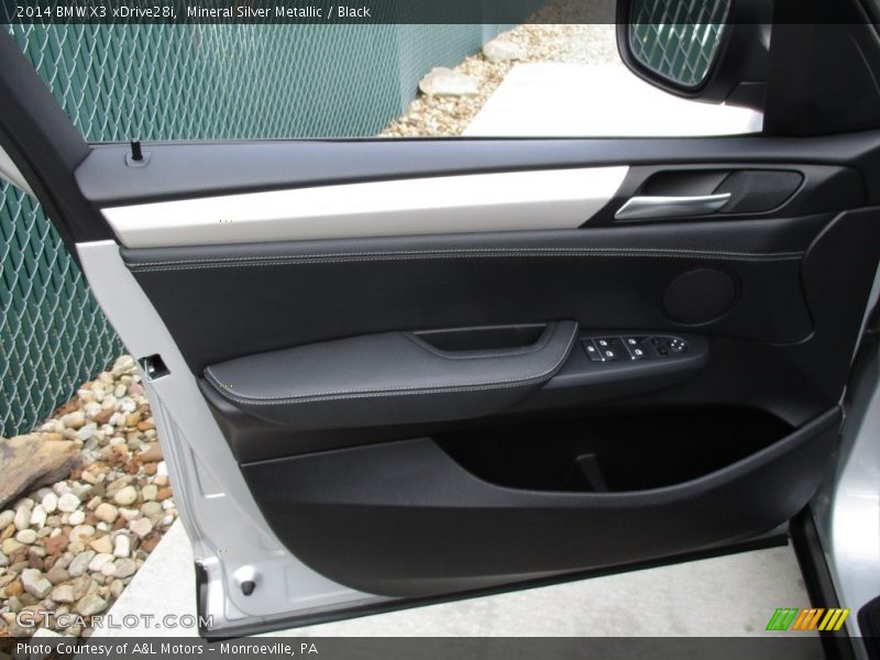Mineral Silver Metallic / Black 2014 BMW X3 xDrive28i