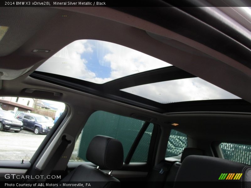 Mineral Silver Metallic / Black 2014 BMW X3 xDrive28i