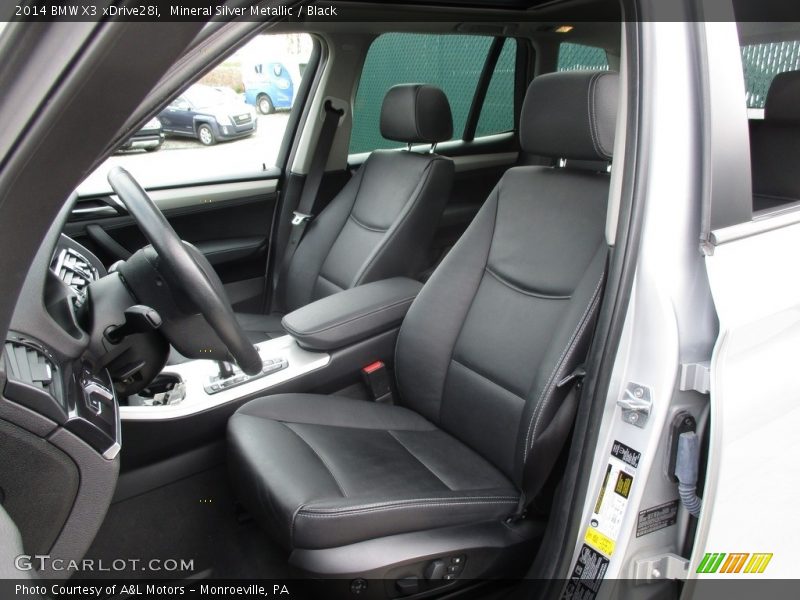 Mineral Silver Metallic / Black 2014 BMW X3 xDrive28i