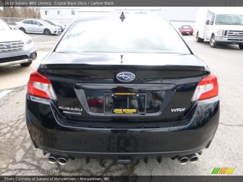 Crystal Black Silica / Carbon Black 2016 Subaru WRX Limited