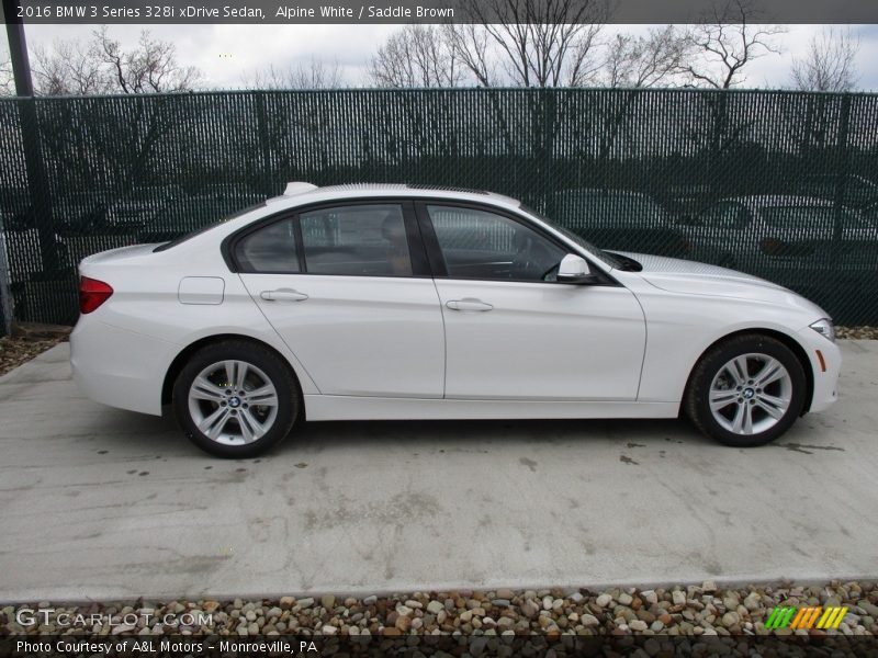 Alpine White / Saddle Brown 2016 BMW 3 Series 328i xDrive Sedan