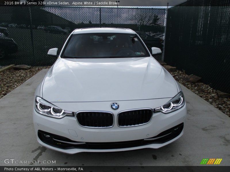 Alpine White / Saddle Brown 2016 BMW 3 Series 328i xDrive Sedan