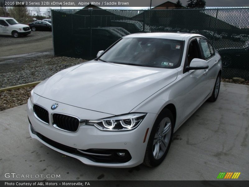 Alpine White / Saddle Brown 2016 BMW 3 Series 328i xDrive Sedan