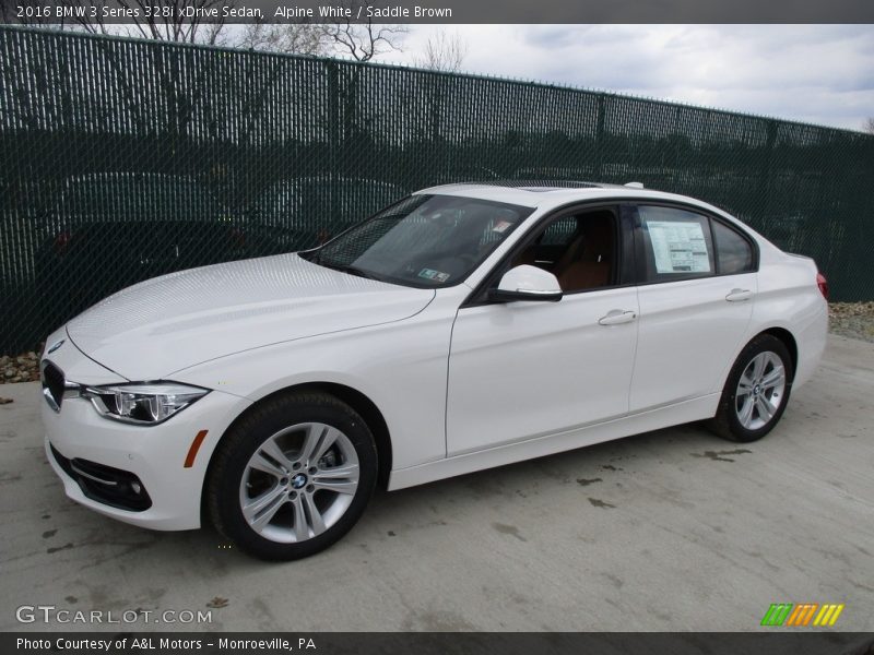 Alpine White / Saddle Brown 2016 BMW 3 Series 328i xDrive Sedan