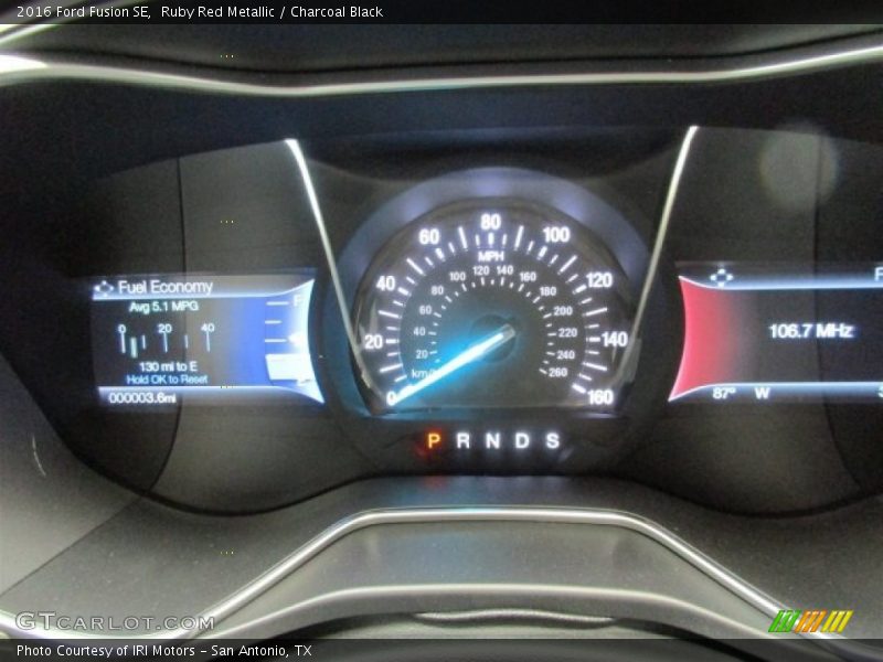 Ruby Red Metallic / Charcoal Black 2016 Ford Fusion SE