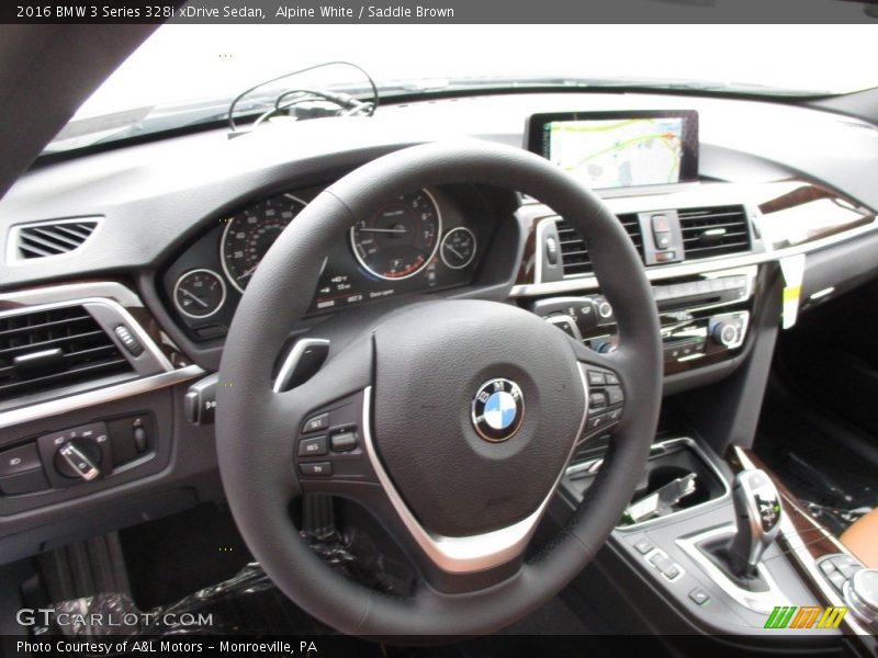 Alpine White / Saddle Brown 2016 BMW 3 Series 328i xDrive Sedan