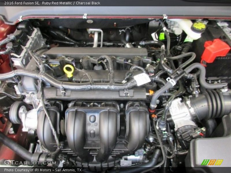 Ruby Red Metallic / Charcoal Black 2016 Ford Fusion SE