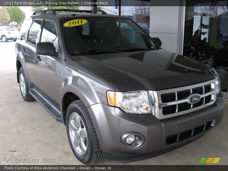 Sterling Grey Metallic / Charcoal Black 2011 Ford Escape XLT