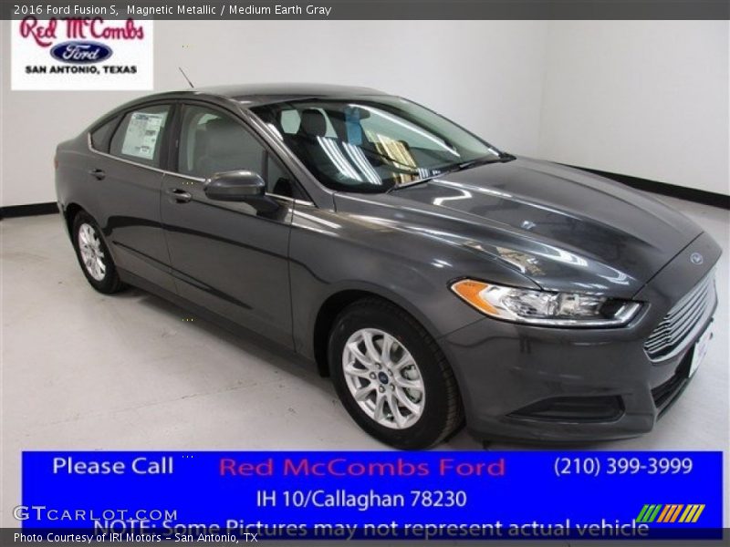 Magnetic Metallic / Medium Earth Gray 2016 Ford Fusion S