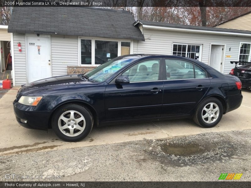 Deepwater Blue / Beige 2006 Hyundai Sonata LX V6