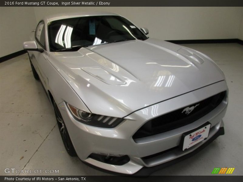 Ingot Silver Metallic / Ebony 2016 Ford Mustang GT Coupe
