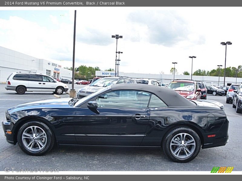 Black / Charcoal Black 2014 Ford Mustang V6 Premium Convertible