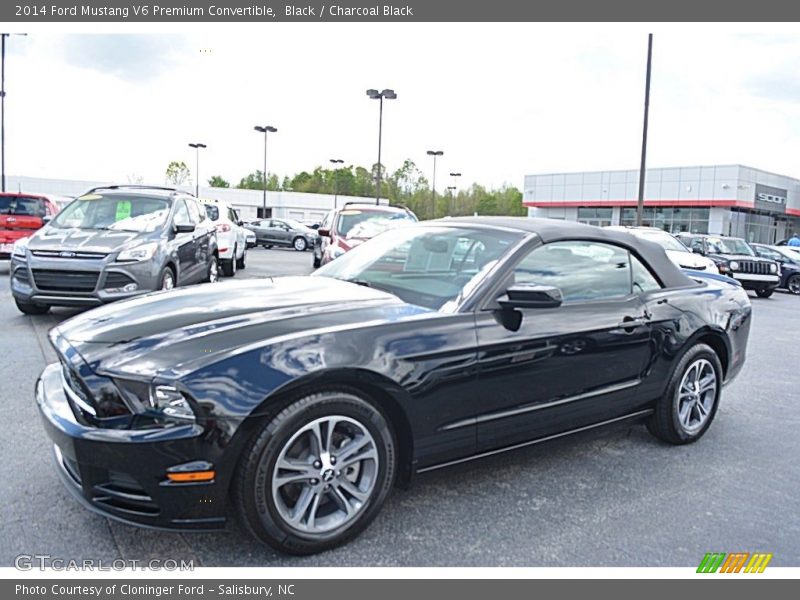 Black / Charcoal Black 2014 Ford Mustang V6 Premium Convertible