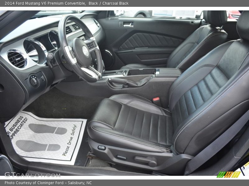 Black / Charcoal Black 2014 Ford Mustang V6 Premium Convertible