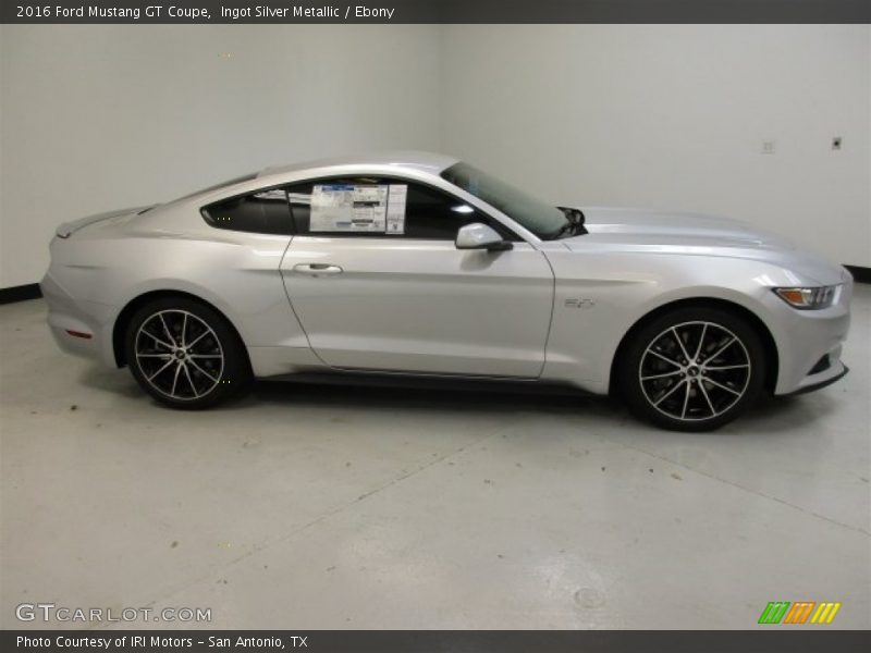 Ingot Silver Metallic / Ebony 2016 Ford Mustang GT Coupe
