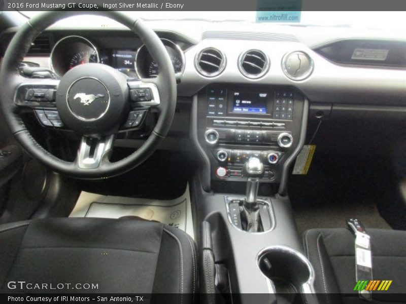 Ingot Silver Metallic / Ebony 2016 Ford Mustang GT Coupe