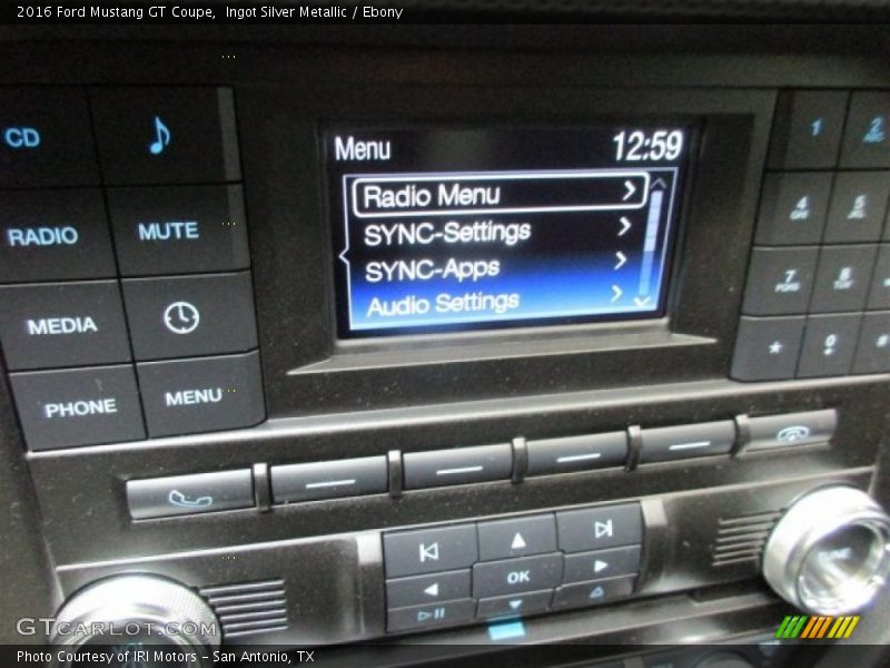 Ingot Silver Metallic / Ebony 2016 Ford Mustang GT Coupe