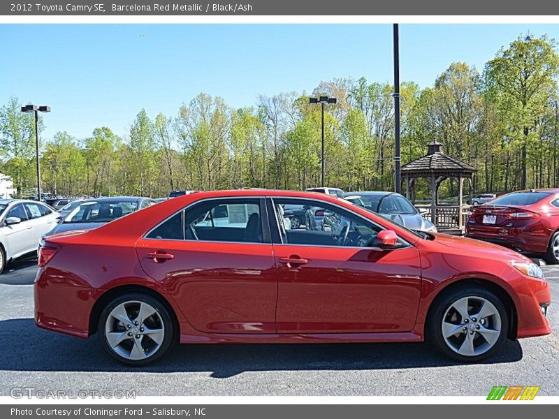 Barcelona Red Metallic / Black/Ash 2012 Toyota Camry SE