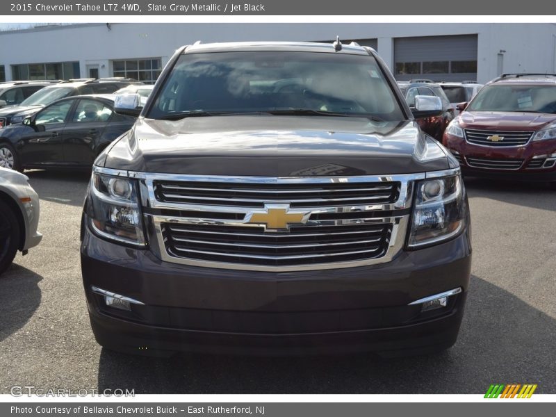 Slate Gray Metallic / Jet Black 2015 Chevrolet Tahoe LTZ 4WD
