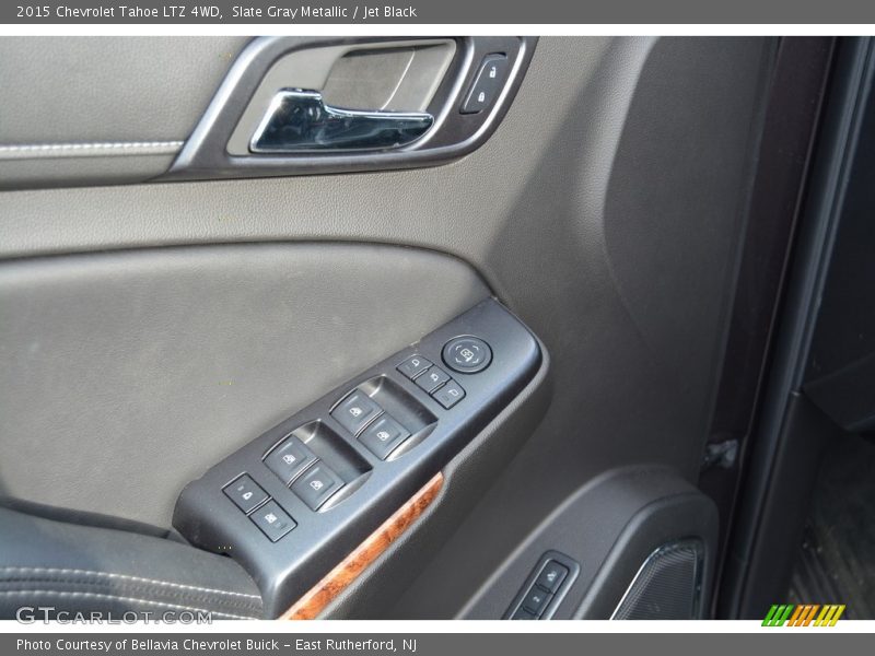 Slate Gray Metallic / Jet Black 2015 Chevrolet Tahoe LTZ 4WD