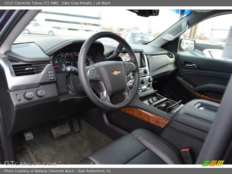 Slate Gray Metallic / Jet Black 2015 Chevrolet Tahoe LTZ 4WD