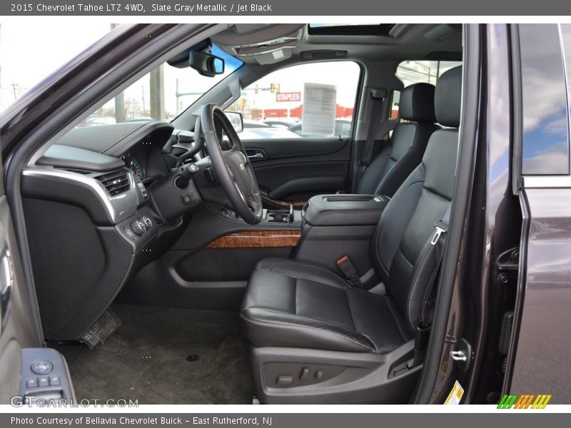 Slate Gray Metallic / Jet Black 2015 Chevrolet Tahoe LTZ 4WD
