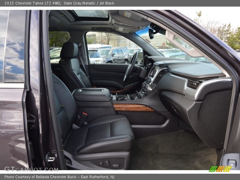 Slate Gray Metallic / Jet Black 2015 Chevrolet Tahoe LTZ 4WD