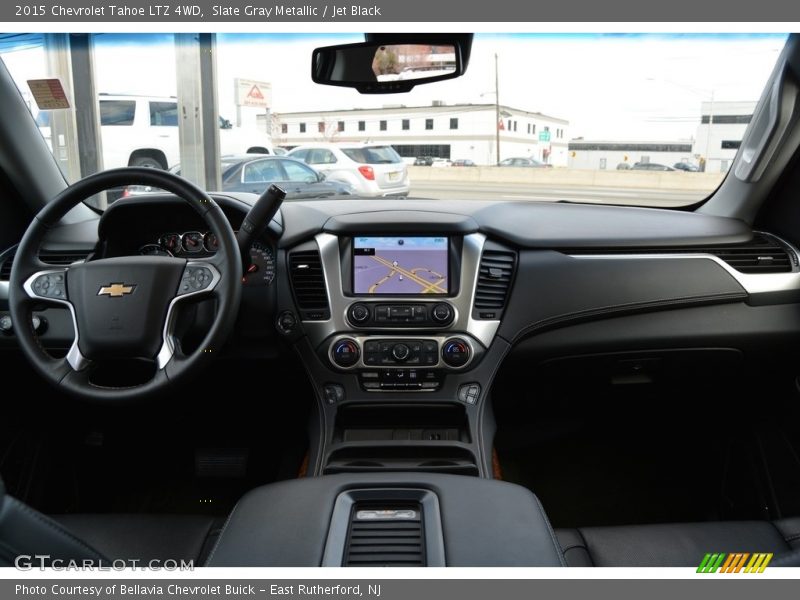 Slate Gray Metallic / Jet Black 2015 Chevrolet Tahoe LTZ 4WD