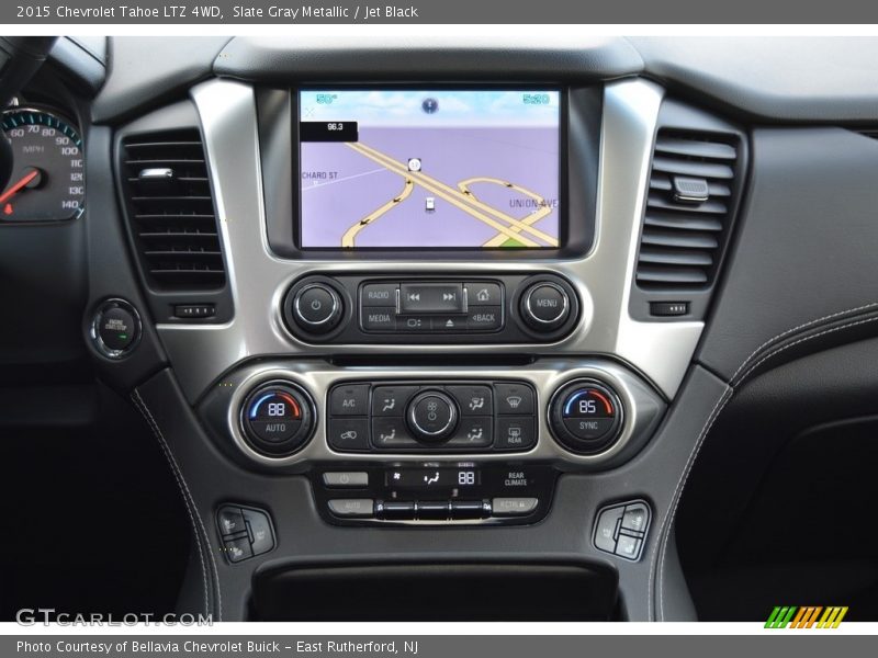 Slate Gray Metallic / Jet Black 2015 Chevrolet Tahoe LTZ 4WD