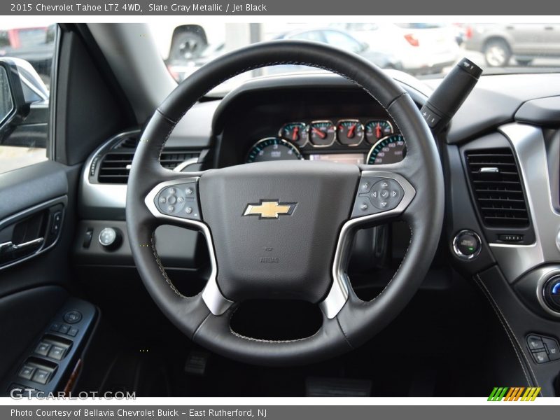 Slate Gray Metallic / Jet Black 2015 Chevrolet Tahoe LTZ 4WD