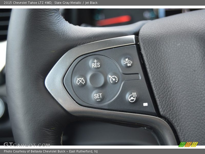 Slate Gray Metallic / Jet Black 2015 Chevrolet Tahoe LTZ 4WD