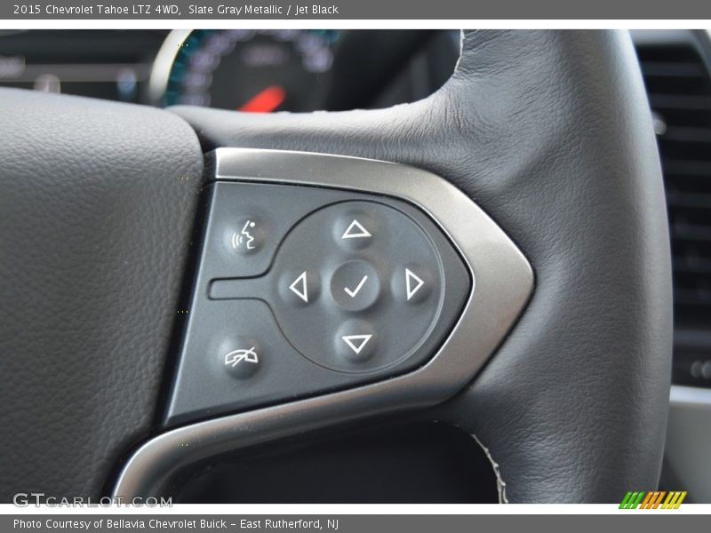 Slate Gray Metallic / Jet Black 2015 Chevrolet Tahoe LTZ 4WD