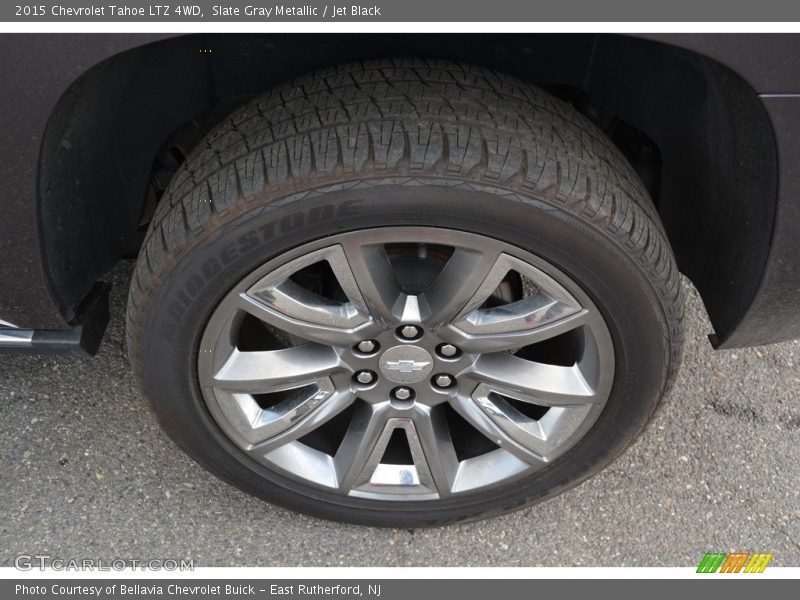 Slate Gray Metallic / Jet Black 2015 Chevrolet Tahoe LTZ 4WD